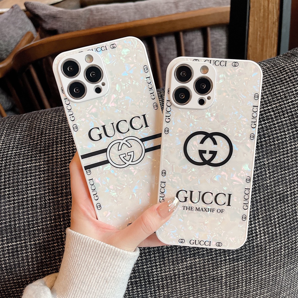Ốp Điện Thoại Họa Tiết GUCCI Sang Trọng Cho iphone 13 Pro Max i13 13pro 11ProMax i11 iX Xs XR Xs Max 7plus 8plus 12Pro 12 Pro Max