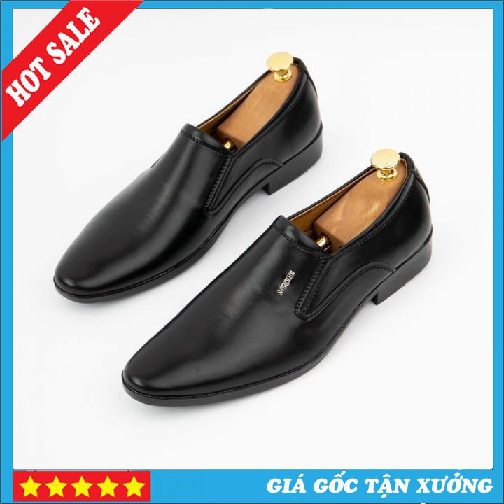 Giày Tây Nam Cao Cấp Công Sở Màu Đen Lịch Lãm