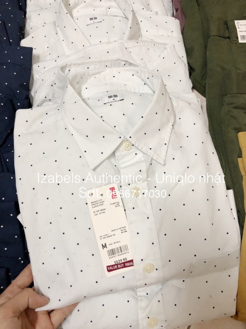 Áo sơmi nam Uniqlo authentic