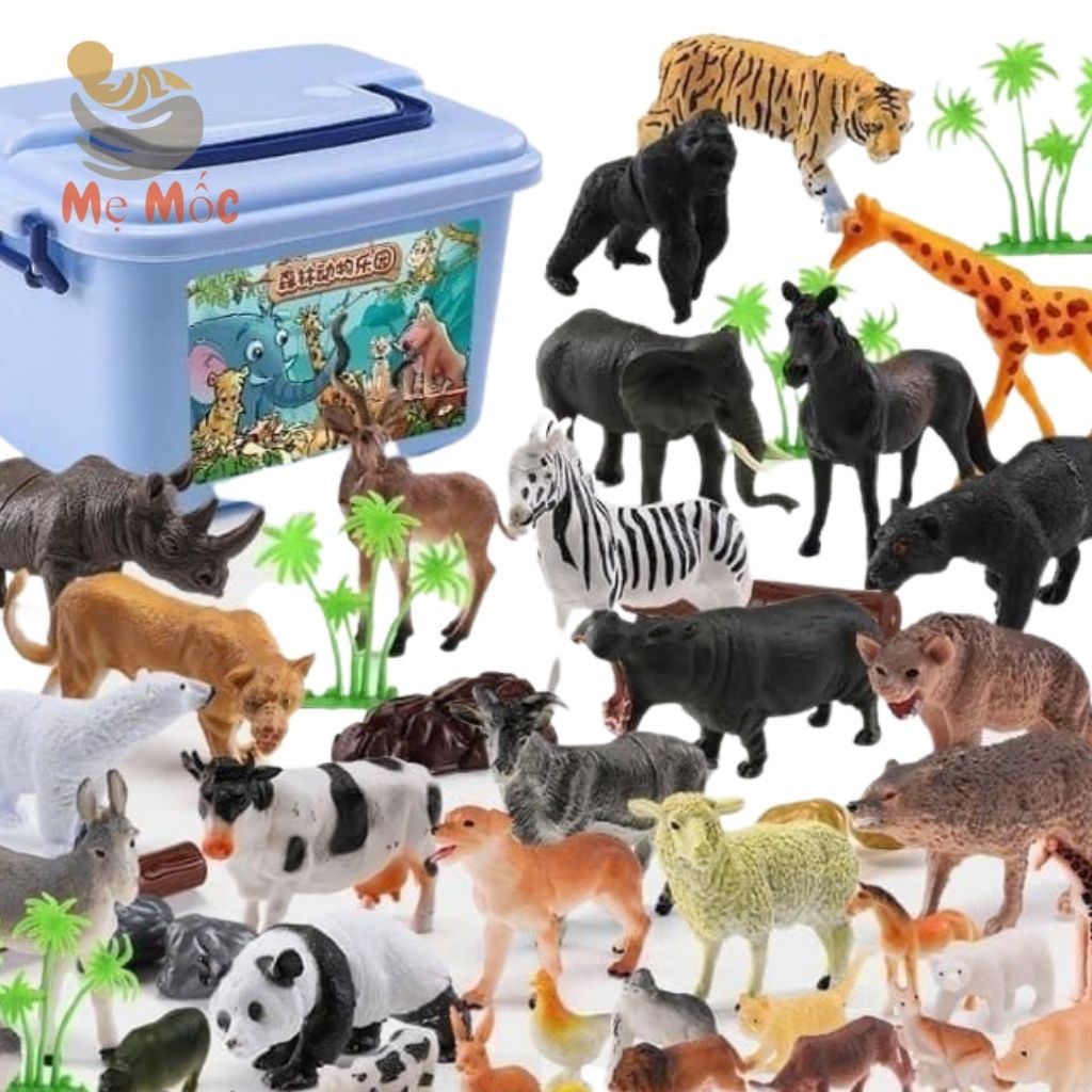 Đồ Chơi Trẻ Em Mô Hình 58 Động Vật Hoang Dã Giúp Con Phát Triển Trí Tuệ, Tư Duy, Shop Mẹ Mốc ,DV58