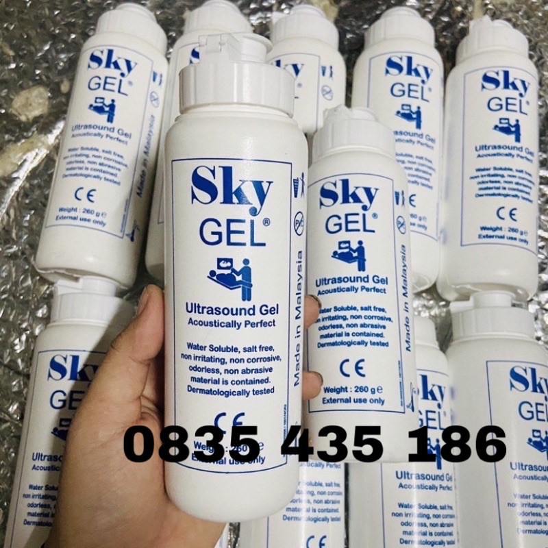 GEL SIÊU ÂM LẠNH MÀU TRẮNG 250ml