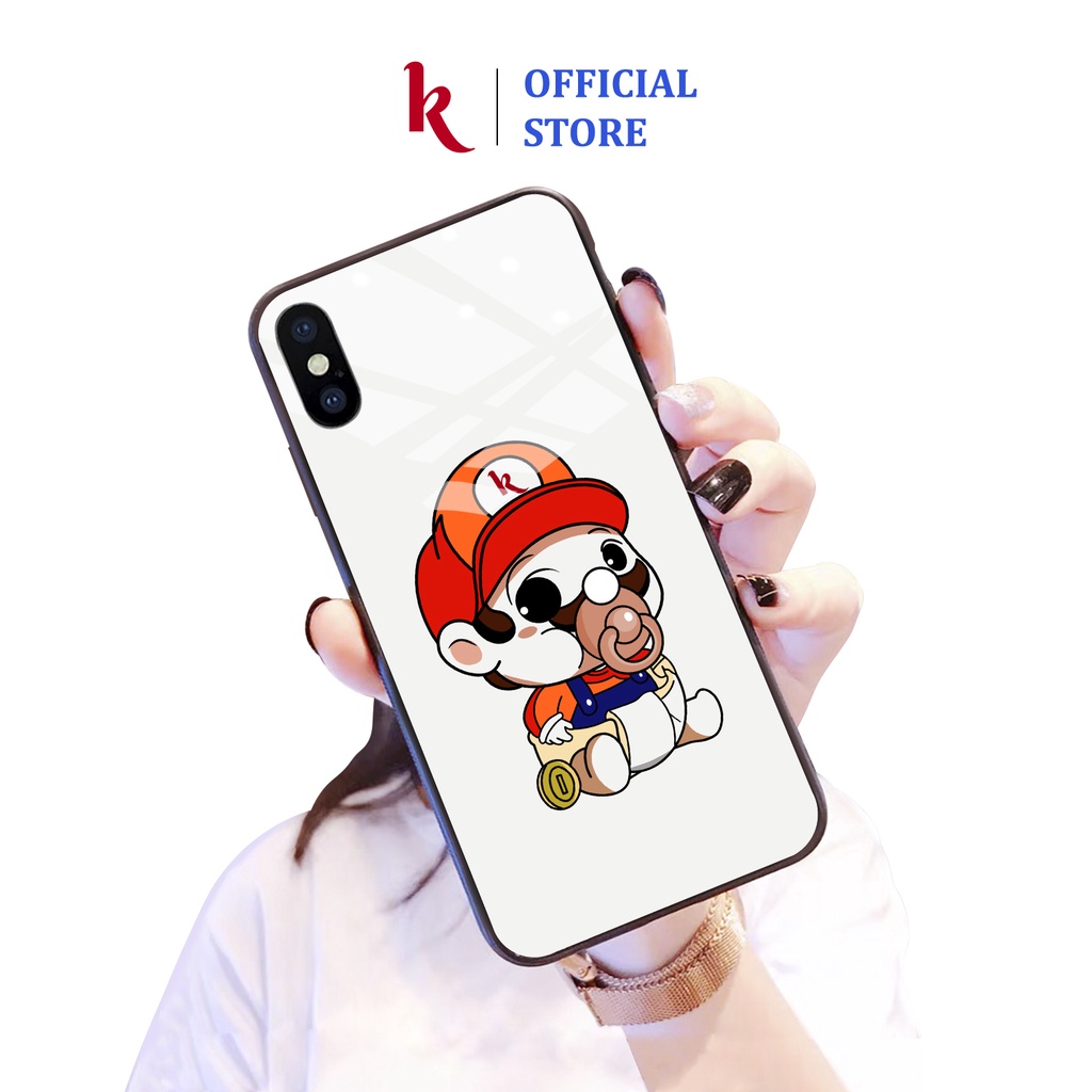 Ốp lưng iphone kính cặp đôi 1k case 14plus 14 pro max 13 12 promax 11 mini 6 6s 7 8 plus x xr xs Se