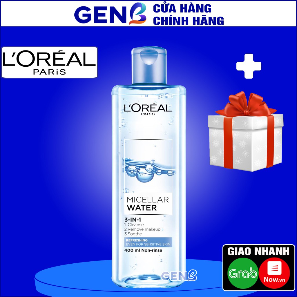 Nước Tẩy Trang L oréal Paris Micellar Water Deep Cleansing Xanh Đậm Chính Hãng KHÔNG CỒN L'Oreal Trang Điểm Mỹ Phẩm GENB