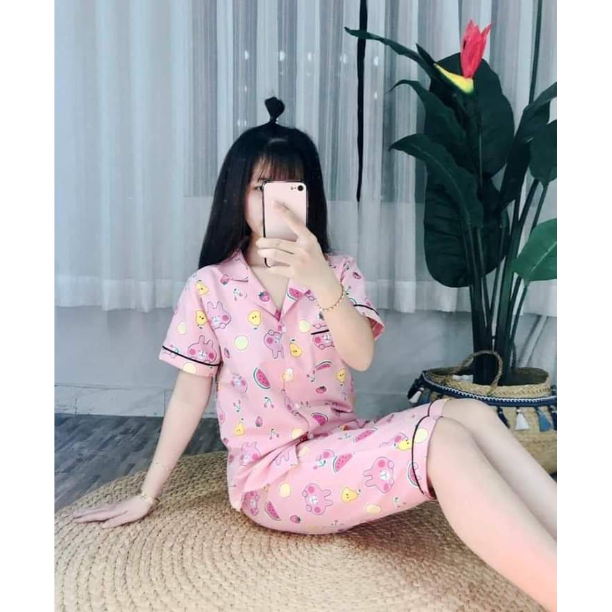 [Xả giá gốc] Đồ Bộ ngủ pijama nữ quần lửng loại 1 full viên loại 1