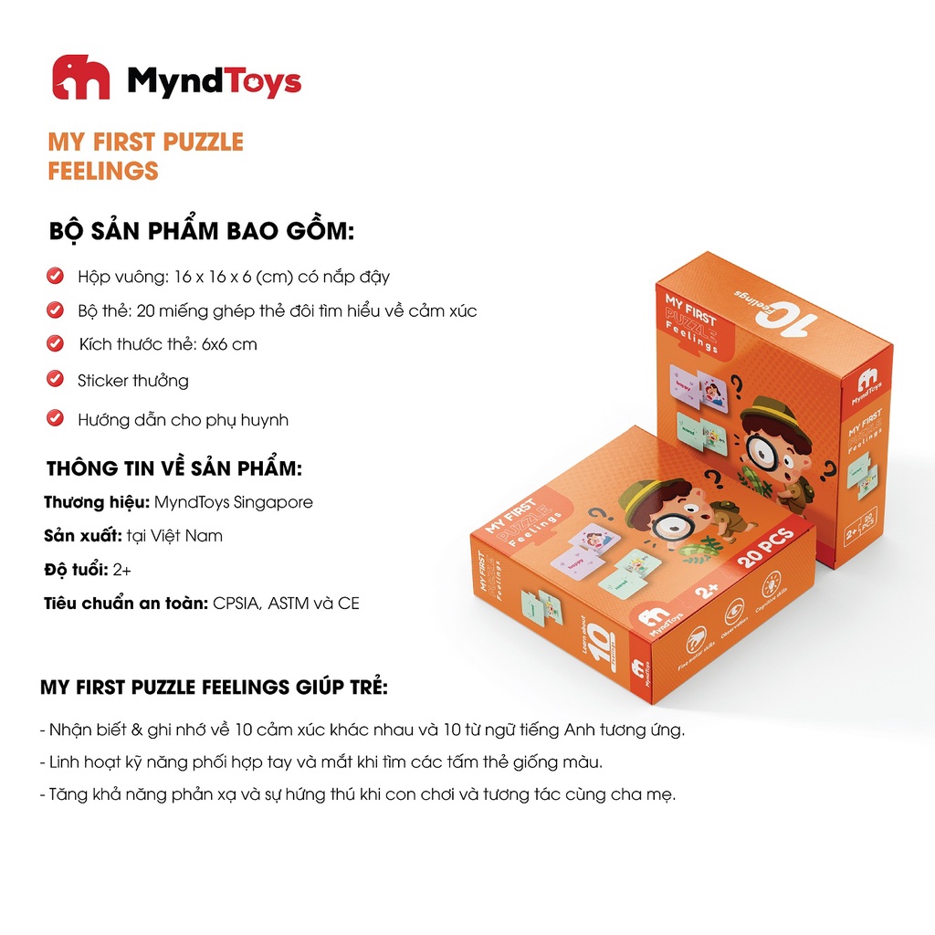 Đồ Chơi Xếp Hình Freeship đồ chơi MyndToys My First Puzzle
