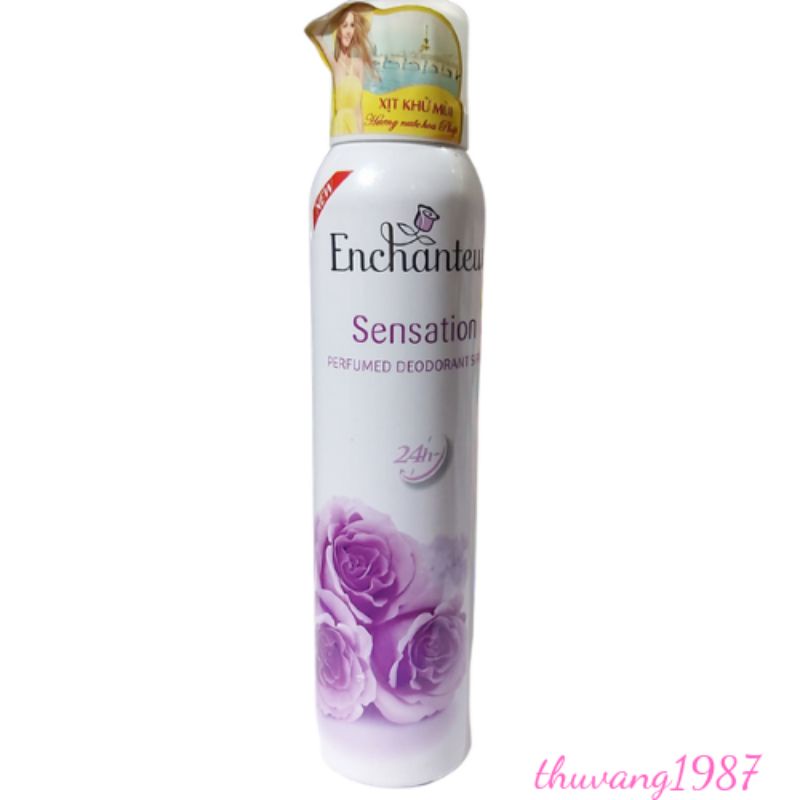 Xịt khử mùi Enchanteur hương nước hoa pháp 150ml