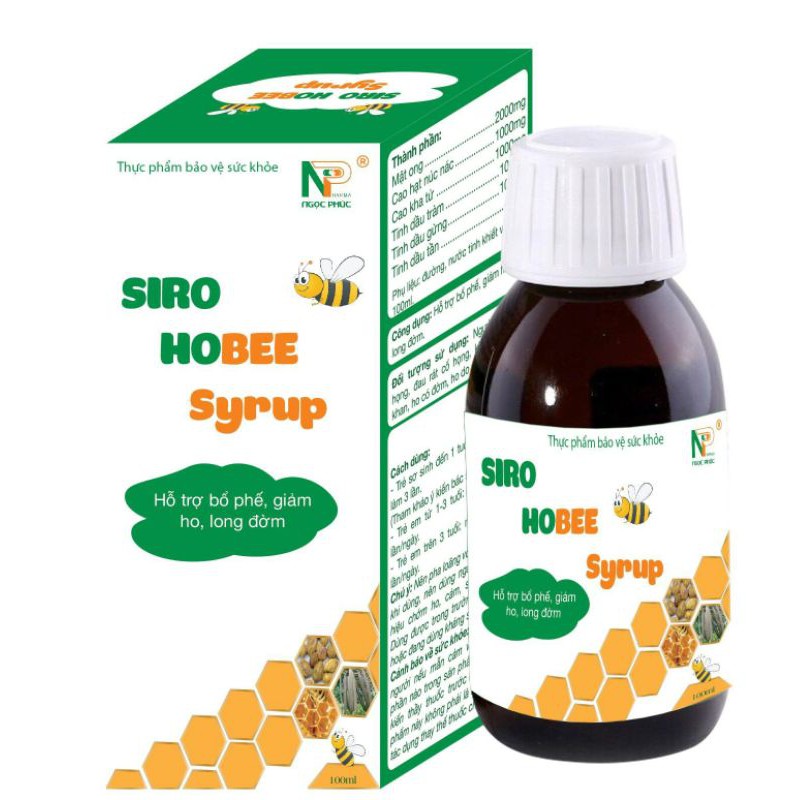 Siro Hobee Syrup bổ phế giảm ho long đờm siêu hiệu quả