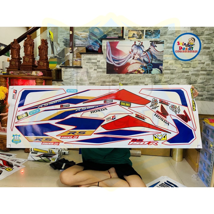 ( Quí khách vui lòng mang ra tiệm cho thợ dán ) Tem winner RS đỏ