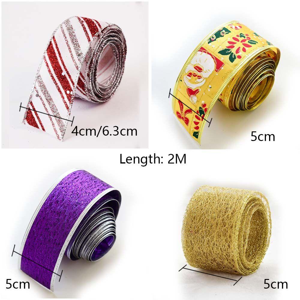 Cuộn Dây Ruy Băng DIY Bằng Vải Dùng Trang Trí Cây Thông Giáng Sinh