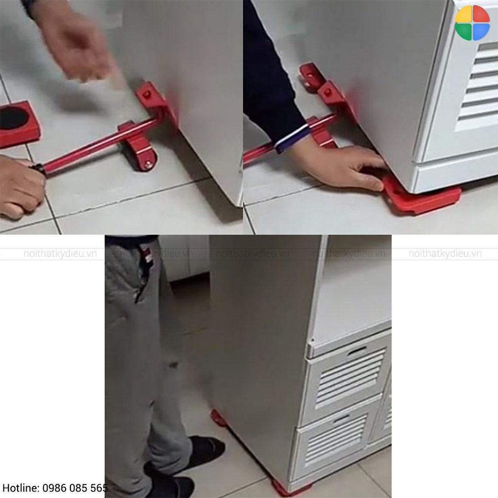 Bộ dụng cụ hỗ trợ nâng và di chuyển đồ nặng thông minh tải trọng 600kg hàng Việt Nam