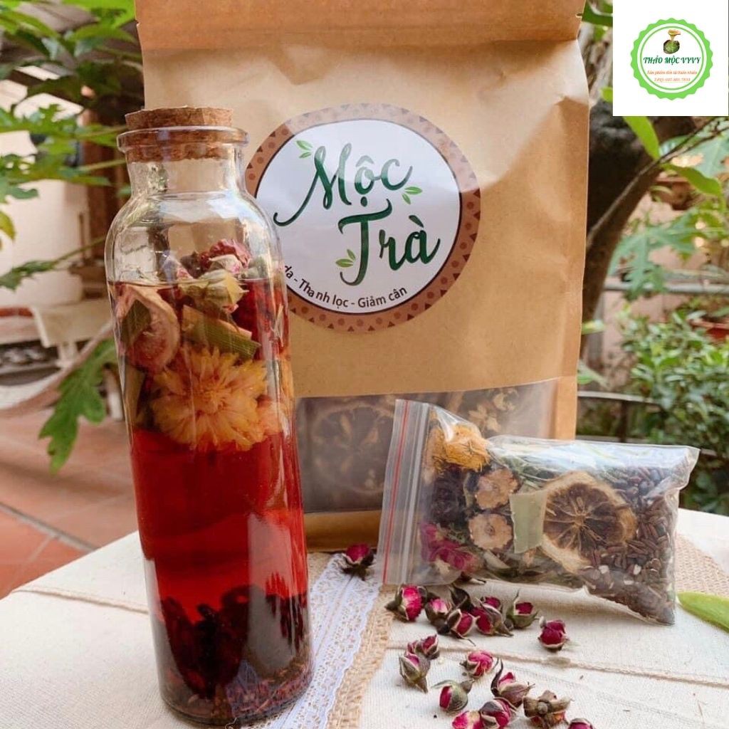 MỘC TRÀ DÙNG THỬ ( set nhỏ) hãm cùng 2,5-3lít nước- Đẹp da, thanh lọc, giảm cân