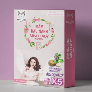{Chính Hãng -Mua 1 tặng 2-Date mới}Mầm Đậu Nành Tăng V1 Minh Lady Beauty thêm sâm tố nữ và colagen,tặng nạ mắt,fee ship