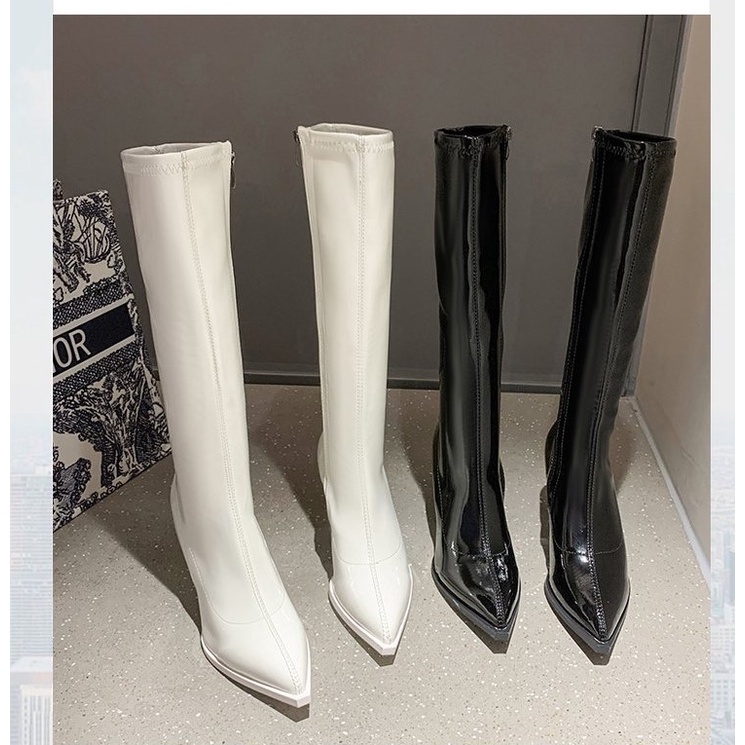 BOOT GỐI BOOT ĐÙI NỮ MŨI NHỌN GÓT NHỌN HÀNG QUẢNG CHÂU LOẠI MỘT