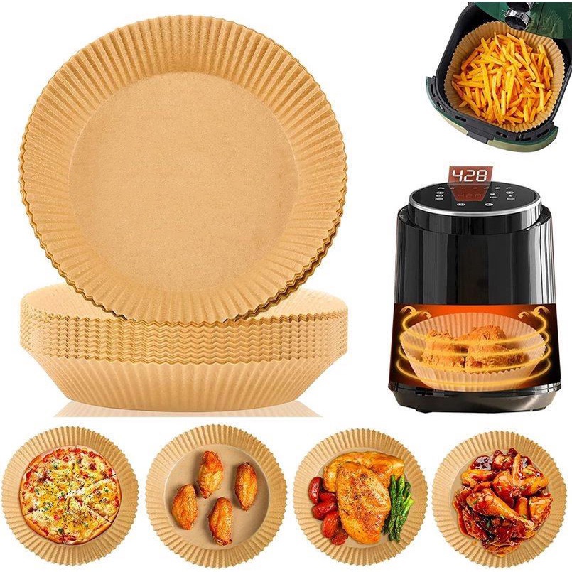 Tấm Lót Nướng Bánh Chống Dầu Hình Tròn / Vuông Tiện Dụng Cho Nhà Bếp
