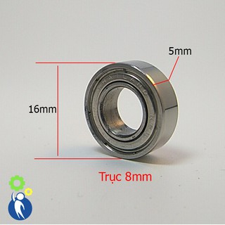 Vòng bi trục 8mm kích thước 8x16x5