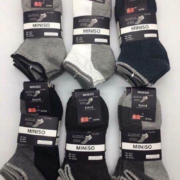 Sét 10 Đôi Tất Miniso Cổ Ngắn Cao Cấp - LADY