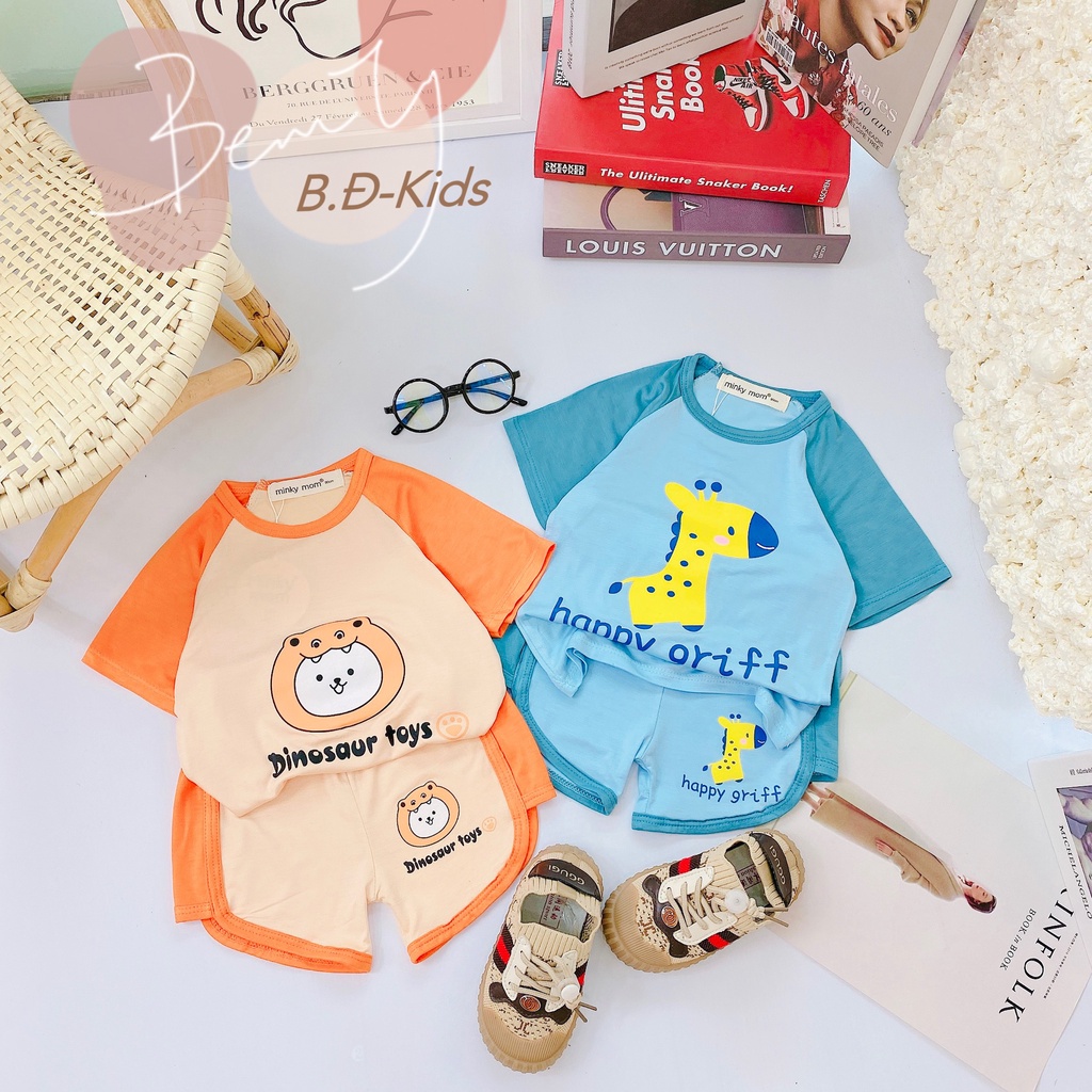 SALE BỘ CỘC TAY THUN LẠNH NHIỀU HÌNH CHO BÉ TRAI BÉ GÁI(CRL) SIZE 8-28KG(CRL)