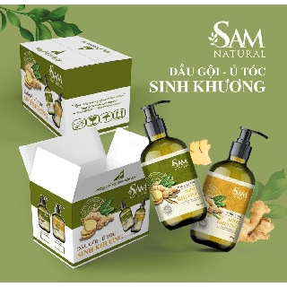 [SAM NATURAL] MẪU MỚI 2020 Ủ TÓC SINH KHƯƠNG 500ML_Tóc dày chắc khỏe, bóng mượt, giảm gãy rụng
