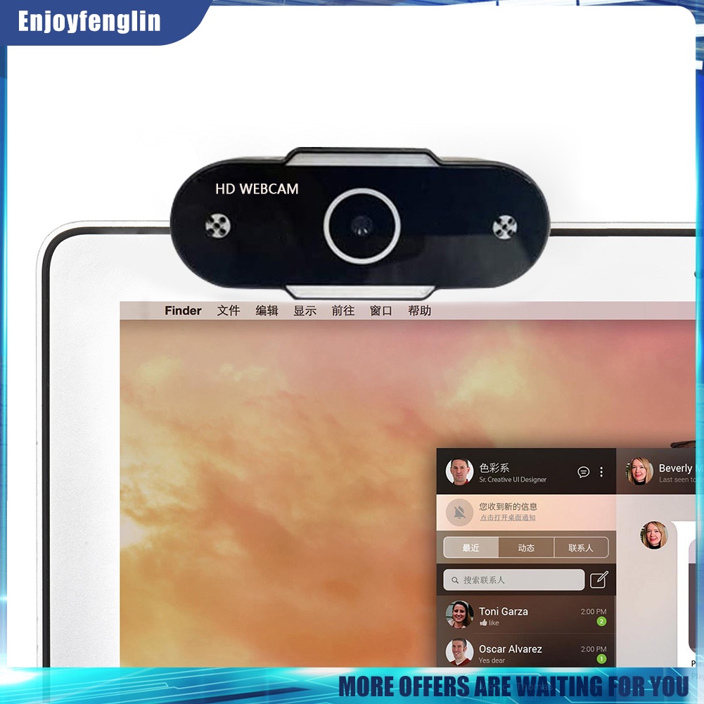 Webcam 720P HD USB 2.0 có micro hỗ trợ phát sóng trực tuyến cho máy tính | BigBuy360 - bigbuy360.vn