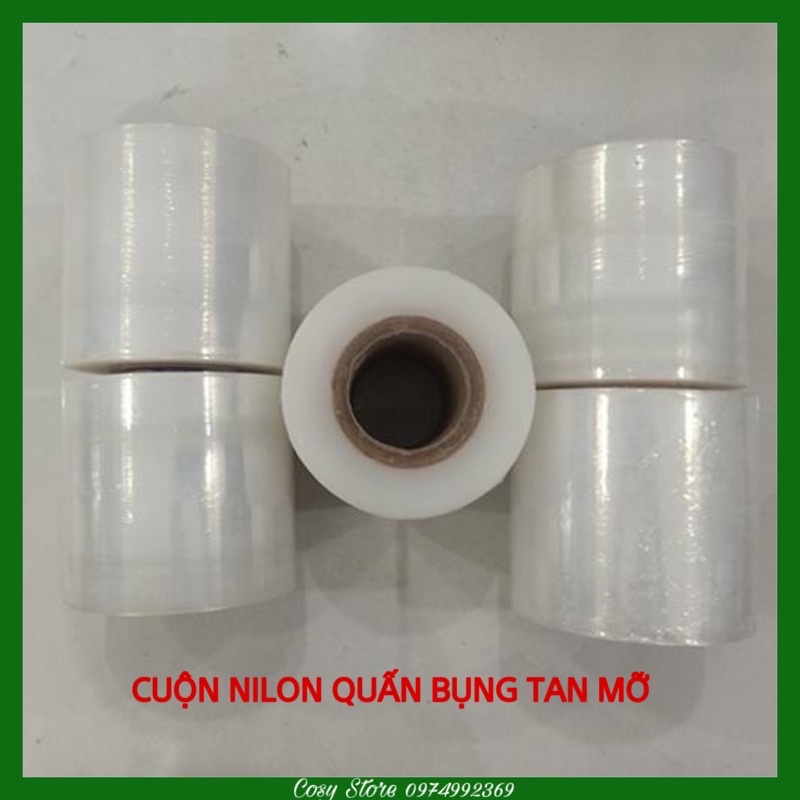 CUỘN NILON QUẤN BỤNG Ủ SAU KHI DÙNG KEM TAN MỠ