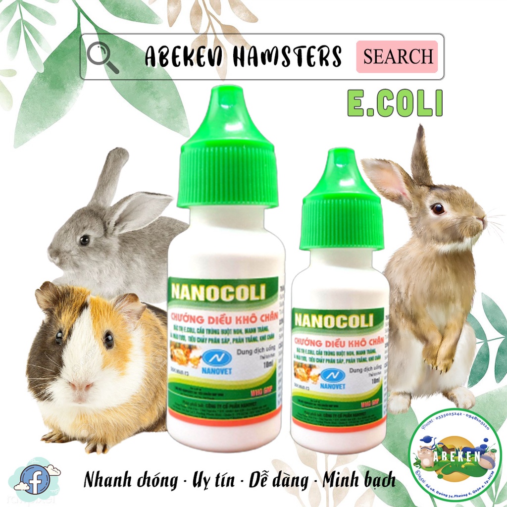 NANOCOLI Ecolli - cầu trùng dành cho Thỏ/ Bọ/ Gia Cầm