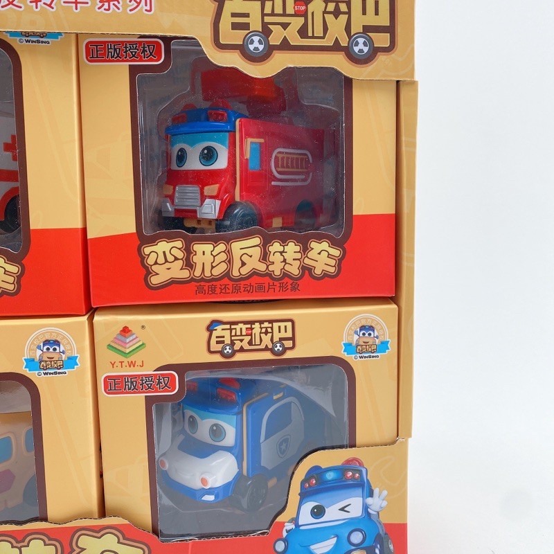 Bộ Đồ Chơi 6 Nhân Vật Xe BUS GOGO - Xe Buýt GOGO BUS