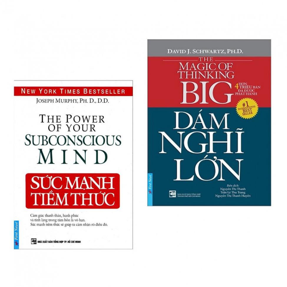 Sách gốc - Combo 2 cuốn hay nhất về kĩ năng sống: Dám Nghĩ Lớn + Sức Mạnh Tiềm Thức