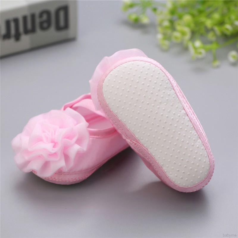 Set giày em bé kiểu dáng công chúa + băng đô đính hoa dễ thương