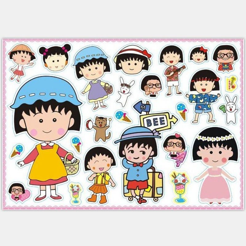 Sticker trang trí tạo nên sự đáng yêu cho Vali