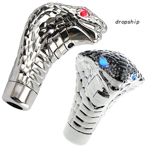 Tay nắm cần số xe ô tô có đèn LED hình đầu rắn
