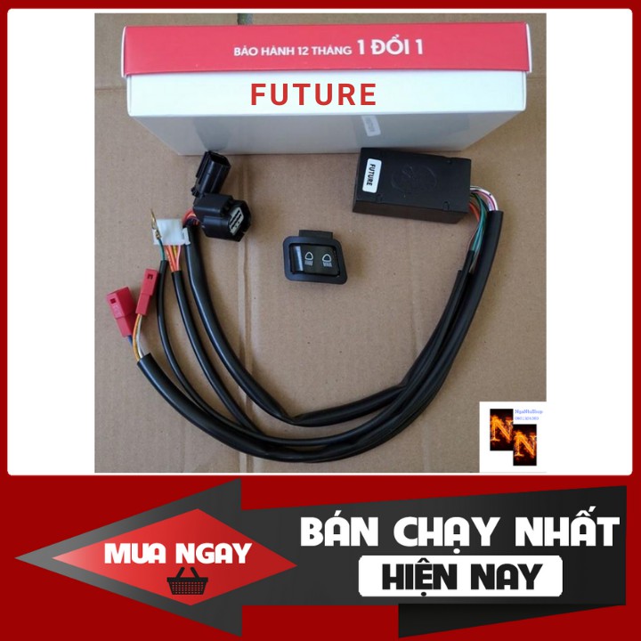 Công Tắc Tắt Mở Đèn Pha Xe Future Full Giắc Cắm, Không Cắt Dây, Không Khoát Chế