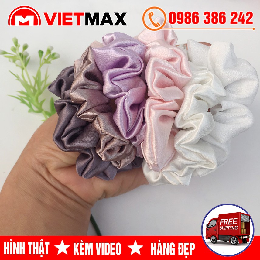 💎 [GIÁ SỐC] Dây Buộc Tóc Vải Scunchies Phi Bóng Thanh Lịch Thời Trang