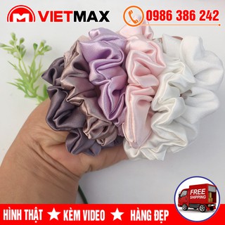💎 [SỈ LẺ] Dây Buộc Tóc - Cột Tóc Scunchies Vải Phi Bóng Thanh Lịch Thời Trang