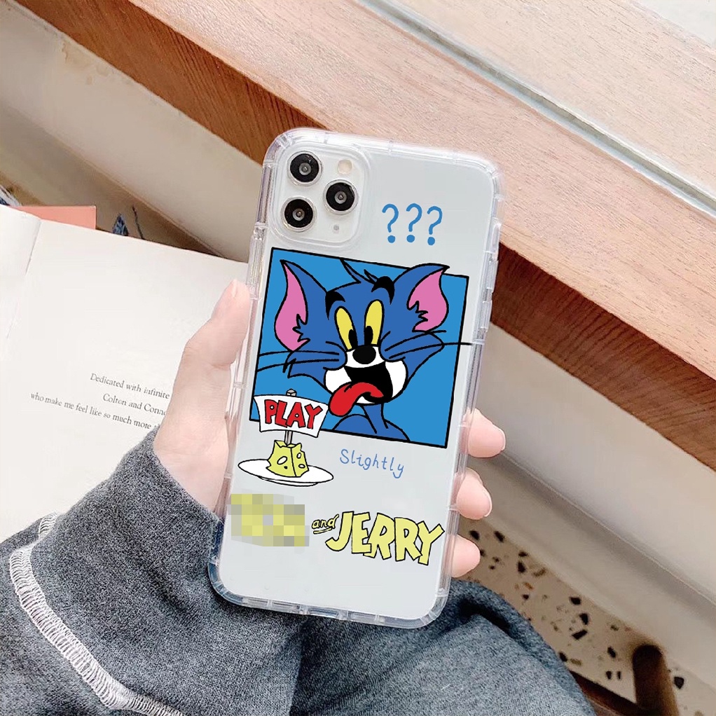 Ốp lưng iphone silicon trong tom jeri play dành cho iphone 6 đến 14promax - t82