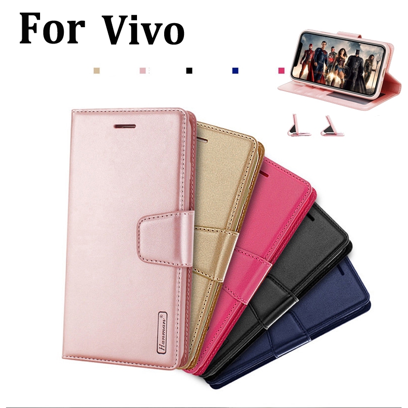 Vivo Y02t Y36 V27e Y02A V25 Pro 5G Y35 V25e Y16 Y22s Y02s X80 Pro T1x Y01 V23 V23e Y15A/Y15s Y33s/Y21s X70/X60 Pro Y72 Y51 Y53s Y12s/Y20/Y20s Y30i/Y50/Y30 Y12/15/17/Y11 U10 Bao da nắp gập da lambskin Hộp đựng điện thoại Ví sang trọng