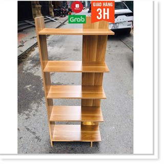 Kệ góc tường gỗ ép công nghiệp cao cấp bền đẹp 5 tầng kê sách