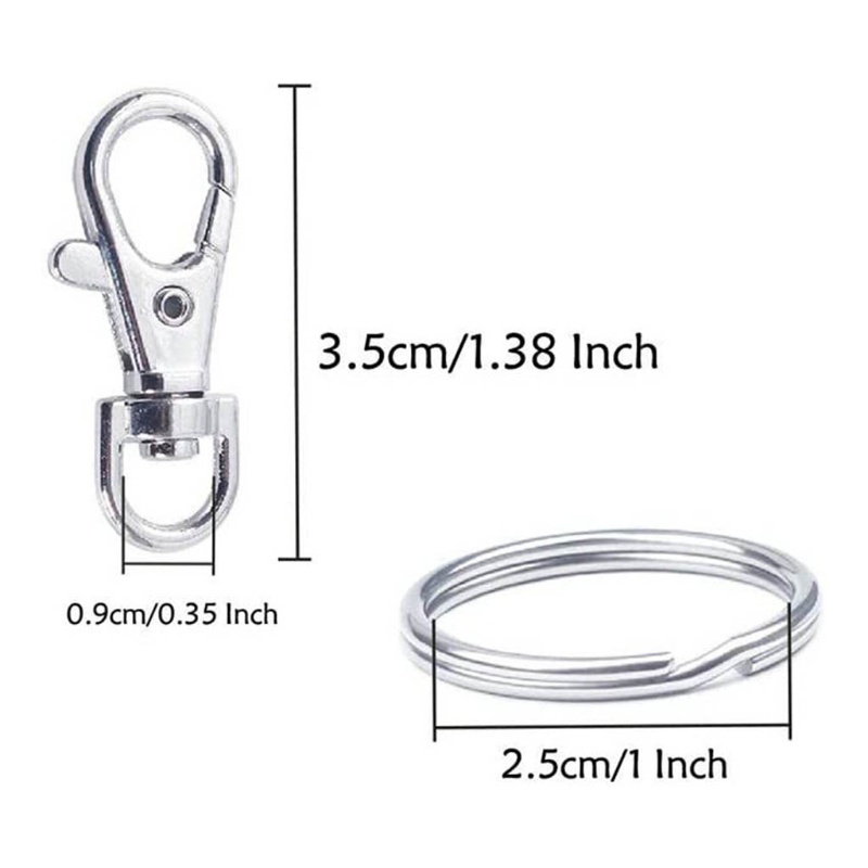 Set 60 móc khóa xoay được tiện lợi