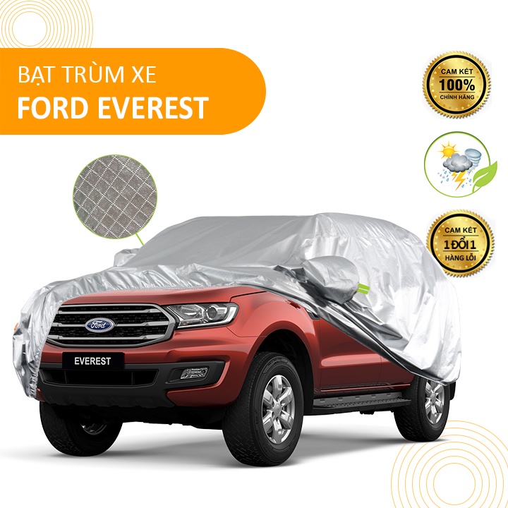 Bạt che phủ xe ô tô 7 chỗ Ford Everest chống nắng mưa - bạt trùm xe ô tô 3 lớp chống nóng không thấm nước