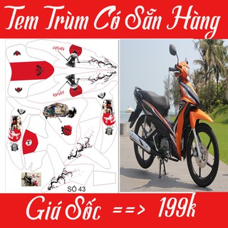 Tem Trùm Xe Wave Sẵn Hàng