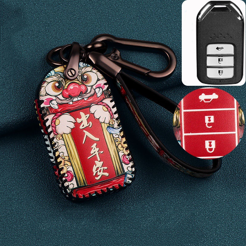 Bao Da Đựng Chìa Khóa Thông Minh Cho Xe Hơi Honda City HRV BRV JAZZ CRV ACCORD CIVIC