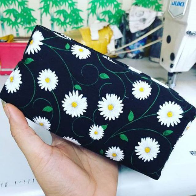 Hộp bút bigsize handmade hoa cúc