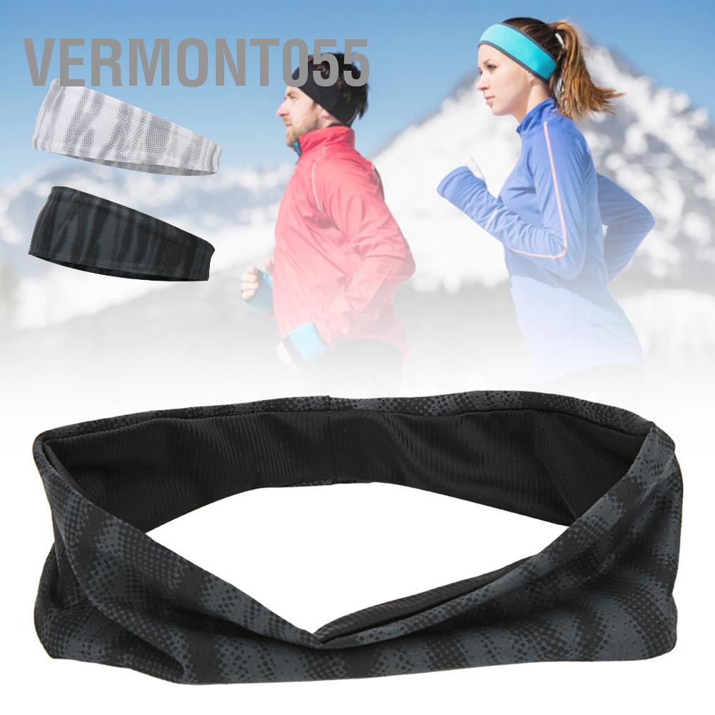 Vermont055 Polyester Yoga Hair Band Sweat Absorption Quick Drying Outdoor Sports Fitness Headband for Running Dancing