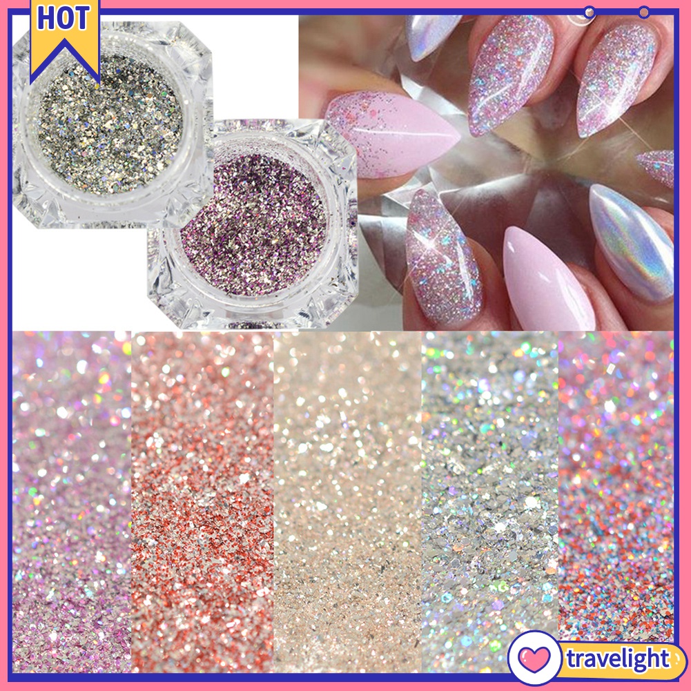 Hộp sequin lấp lánh dùng để trang trí móng nghệ thuật