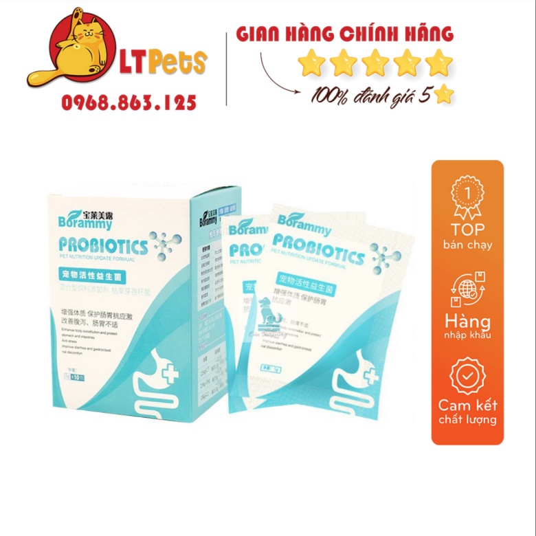 MEN TIÊU HÓA BORAMMY GIẢI PHÁP CHO HỆ TIÊU HÓA CỦA CHÓ MÈO