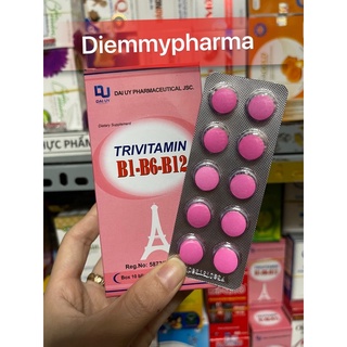 TRIVITAMIN 3B hộp 100 viên bổ sung vitamin B1-B6-B12 tăng cường sức đề kháng