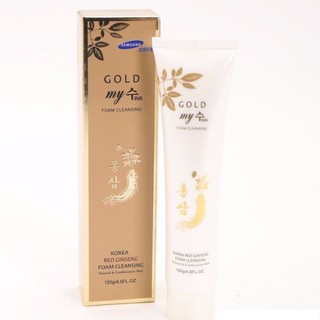Sữa rửa mặt sâm vàng My Gold Gingseng Cleansing Foam giảm thâm nám