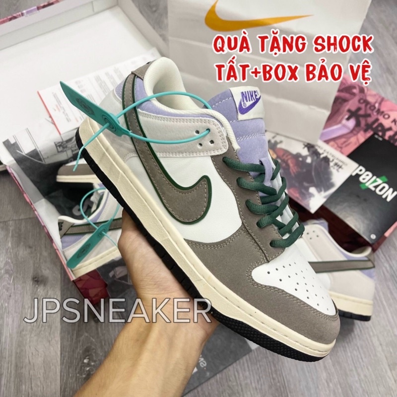 Giày_Nike SB Nâu nhạt chuẩn SC tặng kèm tất+box bảo vệ đầy đủ phụ kiện như hình chất da lộn mềm mịn cực chất