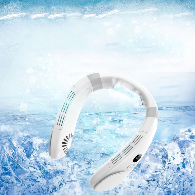 Quạt đeo cổ mini hình chữ u không cánh thổi 360 độ nhỏ gọn có thể mang theo mọi nơi