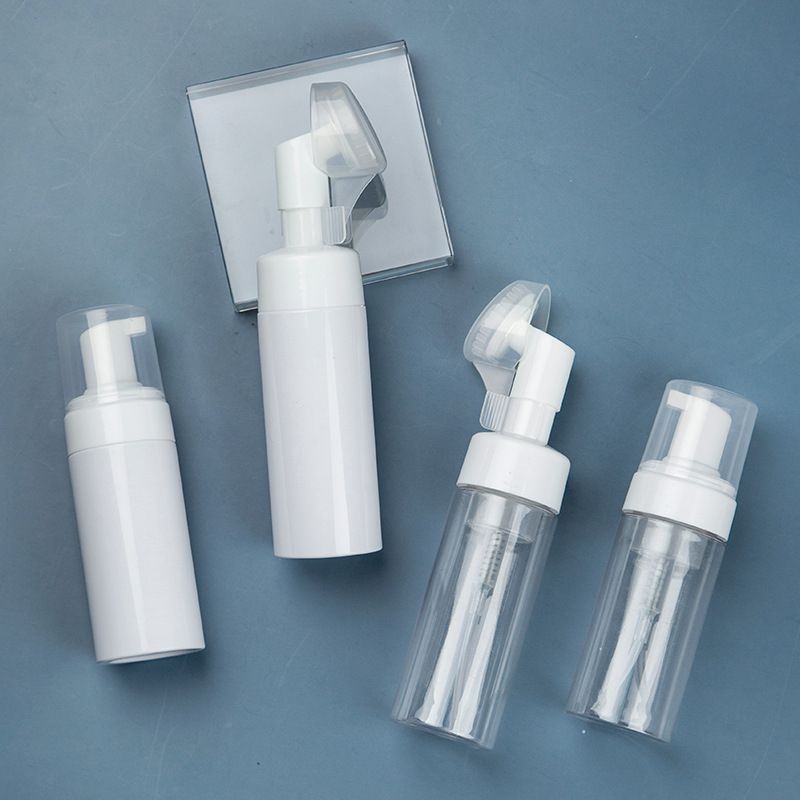 Chai Chiết Mĩ Phẩm ❤ GIÁ RẺ NHẤT ❤ Chai Tạo Bọt Đầu Cọ Mát Xa Silicon 100ml,150ml đựng sữa rửa mặt, phụ kiện du lịch