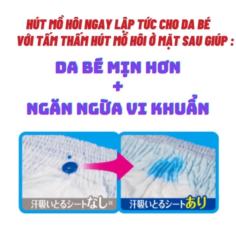 Bỉm Moony Mùa Hè phiên bản cao cấp các size M,L,XL